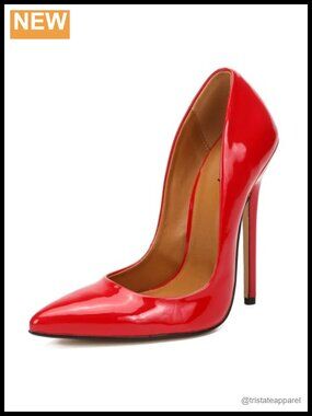 Women's 5.7 Inch Extreme High Heels Pointed Toe Pumps Slip On